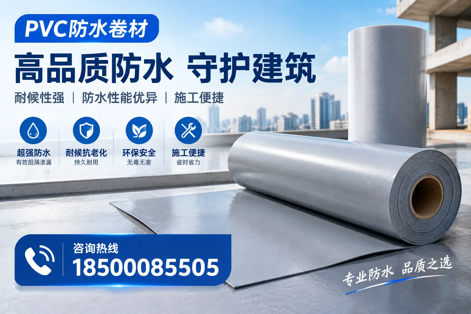 PVC防水卷材的防水效果评测，适合阿坝的科学依据